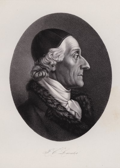 Johann Kaspar Lavater, İsviçreli yazar ve fizyognomist (gravür) by Swiss School