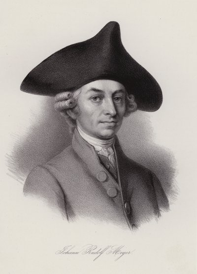 Johann Rudolf Meyer, İsviçreli ipek kurdele üreticisi ve hayırsever (gravür) by Swiss School