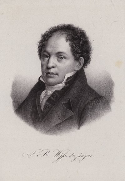 Johann Rudolf Wyss, İsviçreli yazar (gravür) by Swiss School