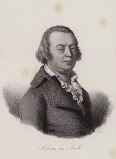 Johannes von Muller, İsviçreli tarihçi (gravür) by Swiss School