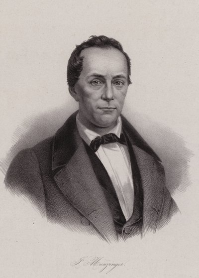 Josef Munzinger, İsviçreli politikacı (gravür) by Swiss School