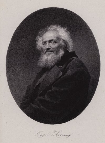 Joseph Hornung, İsviçreli ressam (gravür) by Swiss School