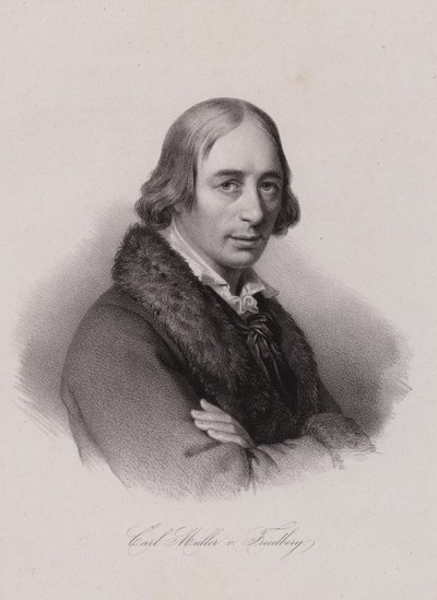 Karl von Muller-Friedberg, İsviçreli politikacı (gravür) by Swiss School