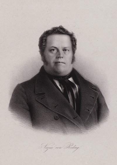 Nazar von Reding, İsviçreli politikacı (gravür) by Swiss School