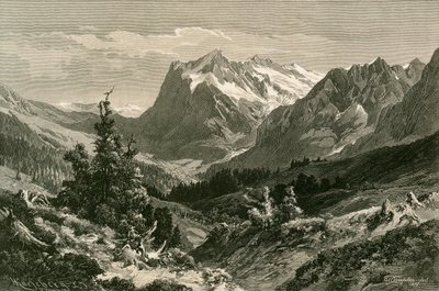 Yakın Grindelwald, Bernese Oberland by Swiss School