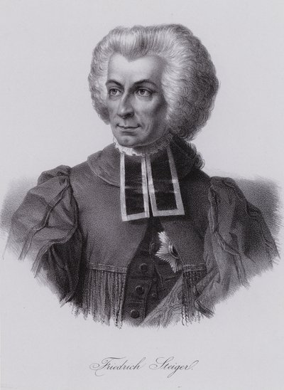 Niklaus Friedrich von Steiger, İsviçreli politikacı (gravür) by Swiss School