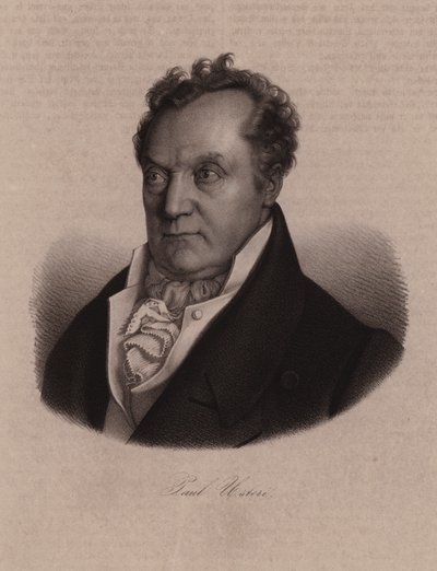 Paul Usteri, İsviçreli doktor, botanikçi ve politikacı (gravür) by Swiss School