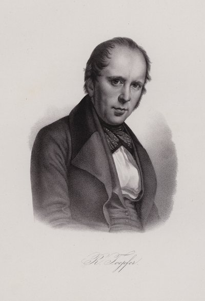 Rodolphe Topffer, İsviçreli öğretmen ve sanatçı (gravür) by Swiss School