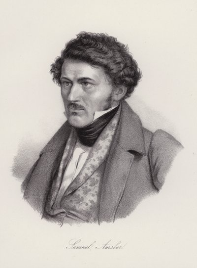 Samuel Amsler, İsviçreli oymacı (gravür) by Swiss School