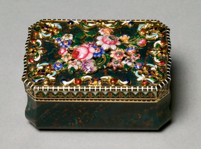 Jean-Louis Richter tarafından boyanmış minyatüre atfedilen Snuff Box by Swiss School