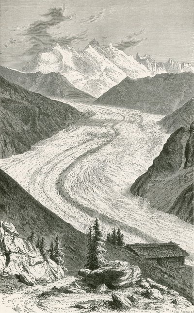 Gorner Buzulu ve Monte Rosa by Swiss School