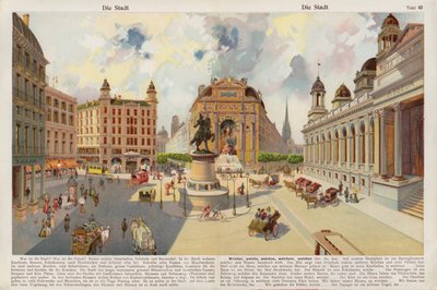 Şehir (chromolitho) by Swiss School