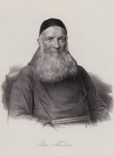 Theodosius Florentini, İsviçreli rahip ve sosyal reformcu (gravür) by Swiss School