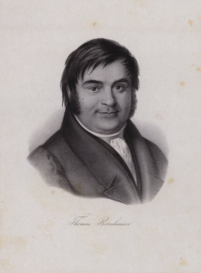 Thomas Bornhauser, İsviçreli ilahiyatçı (gravür) by Swiss School