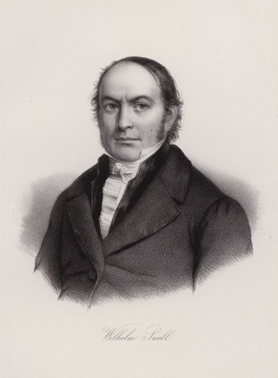 Wilhelm Snell, İsviçreli profesör ve politikacı (gravür) by Swiss School