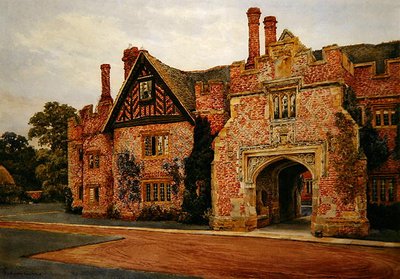 Compton Wynyates, Warwickshire (kağıt üzerine suluboya) by Sydney Currie