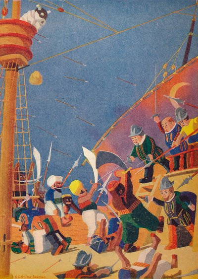 'Korsanlarla Mücadele', 1937 by Sydney George Hulme Beaman