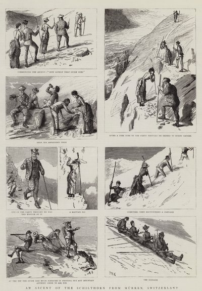 An Ascent of the Schilthorn from Murren, Switzerland  by Sydney Prior Hall