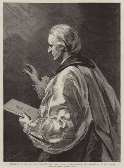 Günün Ünlüleri, No XXXI, En Muhterem Edward White Benson, DD, Canterbury Başpiskoposu by Sydney Prior Hall