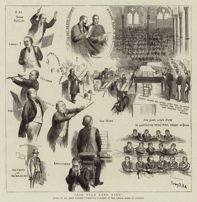 Auld Lang Syne için by Sydney Prior Hall