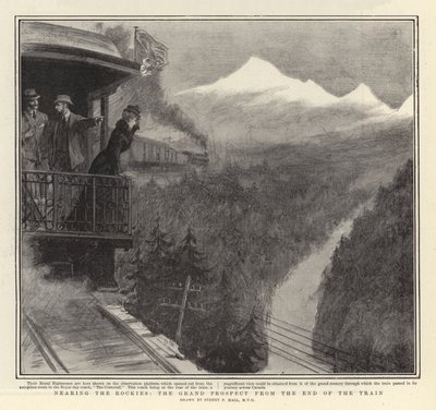 Rockies Yakınında, Trenin Sonundan Büyük Beklenti by Sydney Prior Hall
