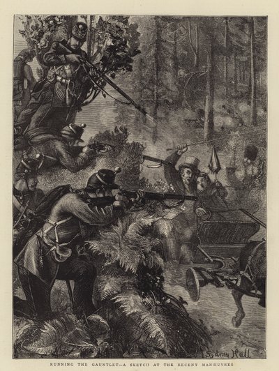 Eldiveni Çalıştırmak, Son Manevralarda Bir Eskiz by Sydney Prior Hall