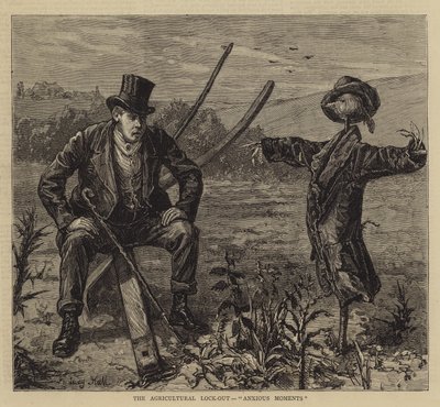 Tarımsal Lokavt, Endişeli Anlar by Sydney Prior Hall