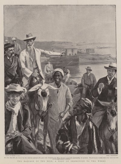 Nil Barajı, İşlere Teftiş Ziyareti by Sydney Prior Hall