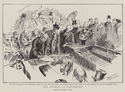 Parlamentonun Açılışı by Sydney Prior Hall