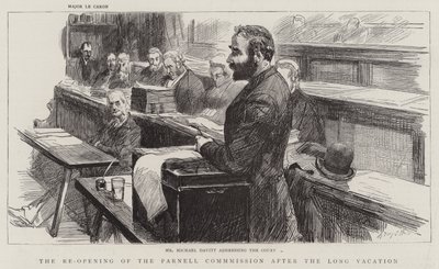 The Re-Opening of the Parnell Commission after the Long Vacation  by Sydney Prior Hall
