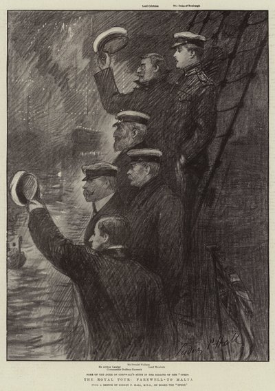 Kraliyet Turu, Malta'ya Veda by Sydney Prior Hall