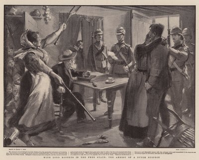 Lord Roberts ile Özgür Devlette, Hollandalı Bir Şüphelinin Tutuklanması by Sydney Prior Hall