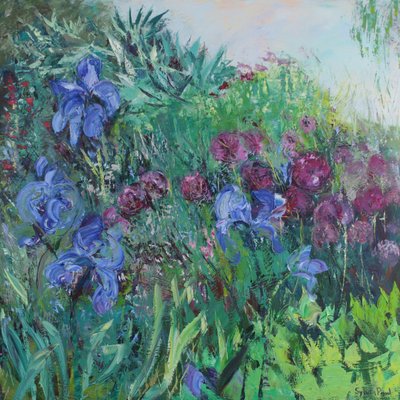 Allium ile İris by Sylvia Paul