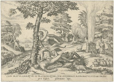 Kaïn en Abel İncil'den figürler ve görüntüler (seri başlığı) by Symon Novelanus (attributed to)