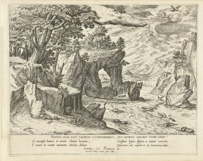 gemi enkazı Alegorik manzaralar (dizi başlığı) by Symon Novelanus (attributed to)