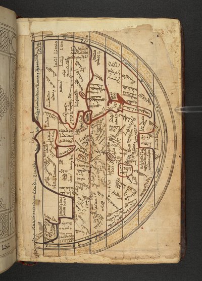 Minārat al-aqdās, f94, Kuzeyden güneye bakan bir Avrupa, Batı Asya ve Kuzey Afrika haritası by Syrian School