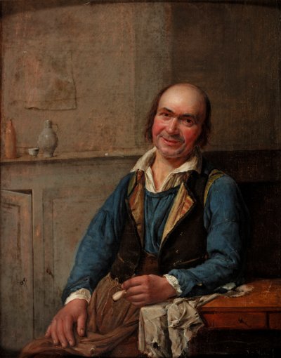 Gülen Bir Adamın Portresi, 1837 by T.F. Hutten