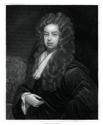John Somers, 1 Baron Somers, İngiltere Lord Yüksek Şansölyesi, 1833. by T. A. Dean