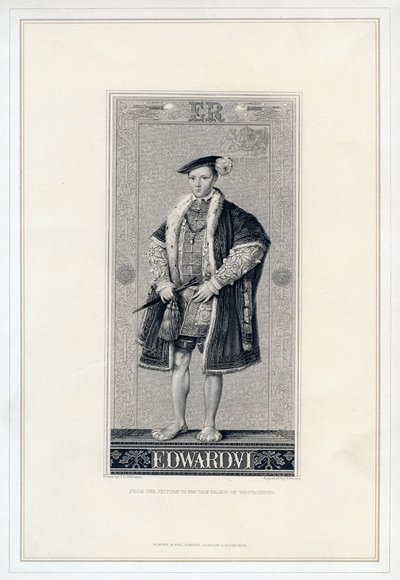 Edward VI, İngiltere Kralı. by T. Brown