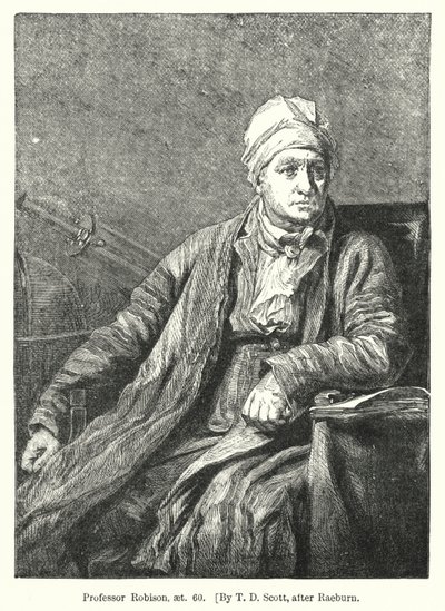 Profesör Robison, aet 60 (gravür) by T. D. (after) Scott
