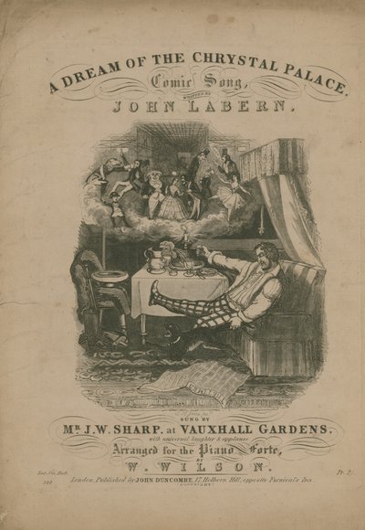 John La Bern'in komik bir şarkısı olan Crystal Palace'ın rüyası by T. Hampson Jones