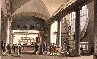 Müzayede Pazarı Salonu by T. and Pugin A.C. Rowlandson