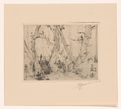Orman manzarası by T. Sterrenburg (signed by artist)