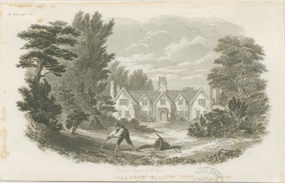 Fenton - Clayton Hall: çelik gravür, nd [c 1840] (baskı) by T Taylor