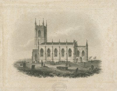 Stoke-upon-Trent Kilisesi [Yeni]: çelik gravür (vinyet ve [?19. yüzyılın ortası] (baskı) by T Taylor