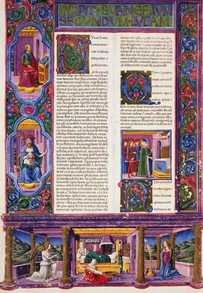Taddeo Crivelli (1425-1479) ve diğerleri tarafından aydınlatılan Borso d