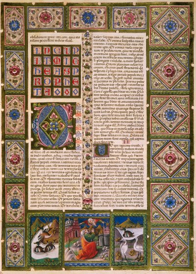Taddeo Crivelli (1425-1479) ve diğerleri tarafından aydınlatılan Borso d