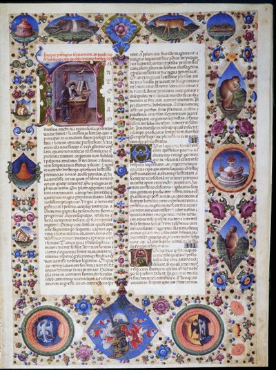 Taddeo Crivelli (1425-1479) ve diğer yazarlar tarafından aydınlatılan Borso d
