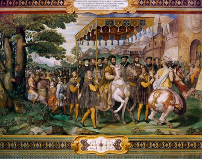 Francis I, Charles V ve Kardinal Alessio Farnese