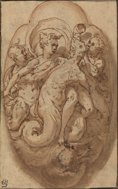 Mitolojik Figürler by Taddeo Zuccaro